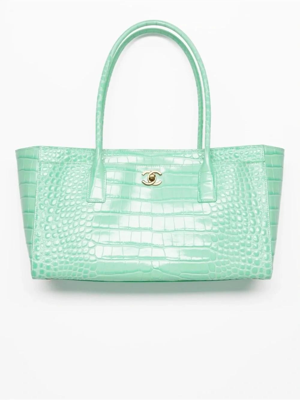 CHANEL | Bags | Rare Chanel 226 Mint Crocembossed Calfskin